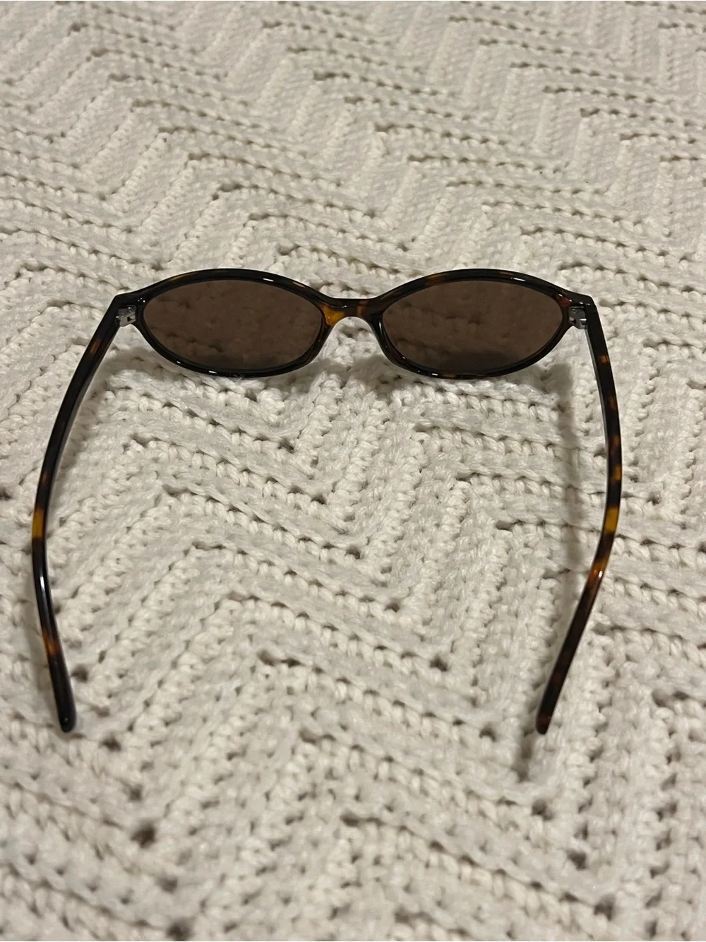 H&M Tortoiseshell Oval Sunglasses with Brown Lenses